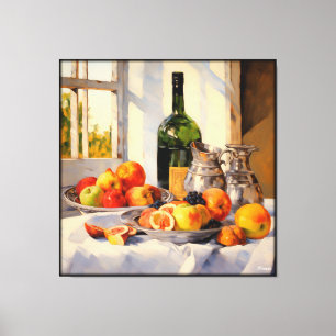 Stilleven impressionisme schilderen Frans Canvas Afdruk