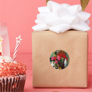 Stilleven in Chinese schilderkunst, Ronde Sticker