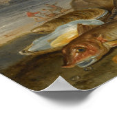  stilleven in een havenlandschap poster (Hoek)
