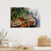 Stilleven in koele pasteltinten poster (Keuken)
