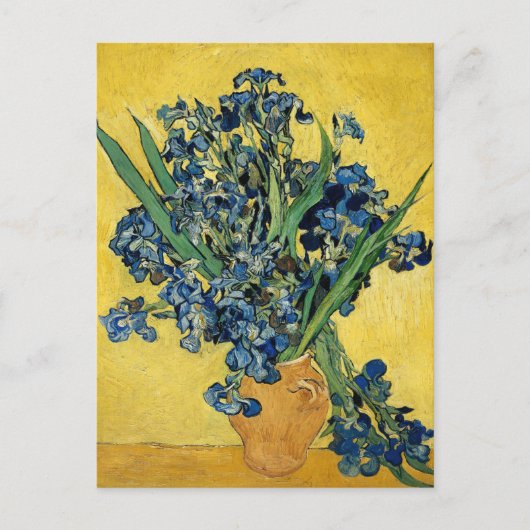 Stilleven Irissen Clay Pot Vincent van Gogh Briefkaart (Voorkant)