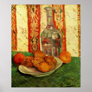 Stilleven Karaaf en Citroenen door Vincent van Gog Poster