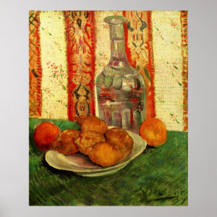 Stilleven Karaaf en Citroenen door Vincent van Gog Poster