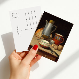Stilleven, koffie en aardappelen   Albert Anker Briefkaart