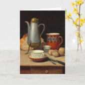 Stilleven, koffie en aardappelen | Albert Anker Kaart (Gele Bloem)
