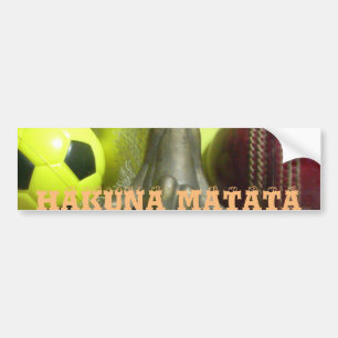 Stilleven: Konijnensculptuur, Ballen & Gele Mok Bumpersticker