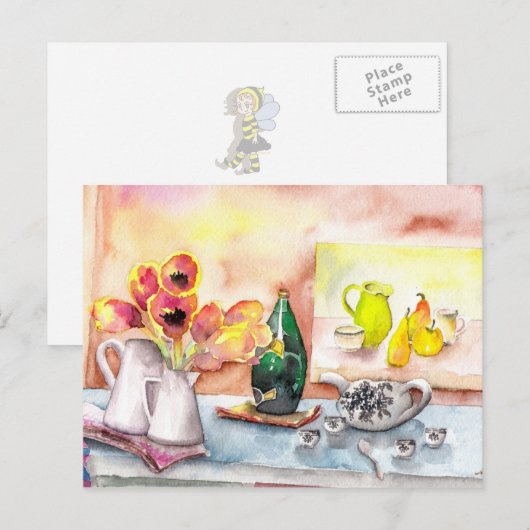 stilleven kunst briefkaart (Voorkant / Achterkant)