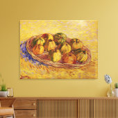Stilleven, mand met appels van Vincent van Gogh Canvas Afdruk (Insitu (Woonkamer))