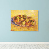 Stilleven, mand met appels van Vincent van Gogh Canvas Afdruk (Insitu (Houten vloer))