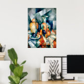 Stilleven – Meesterwerk met een Nieuwe Interpretat Poster (Thuiskantoor)
