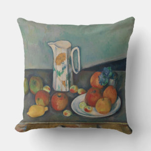 Stilleven, Melkkan en Fruit op een Tafel, Cezanne Kussen