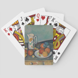 Stilleven, Melkkan en Fruit op een Tafel, Cezanne Pokerkaarten