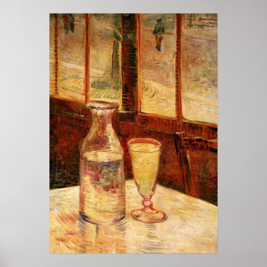 Stilleven met absint door Vincent van Gogh Poster (Voorkant)