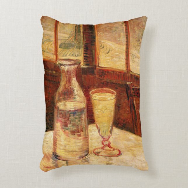 Stilleven met absint van Vincent van Gogh Accent Kussen (Voorkant(Verticaal))