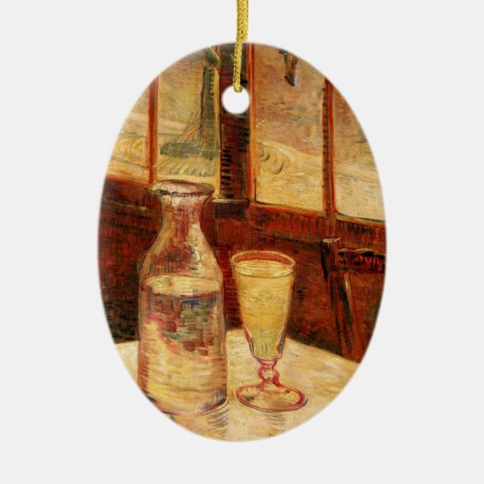 Stilleven met absint van Vincent van Gogh Keramisch Ornament (Voorkant)