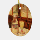 Stilleven met absint van Vincent van Gogh Keramisch Ornament (Achterkant)