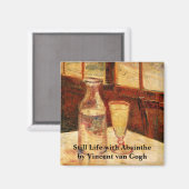 Stilleven met absint van Vincent van Gogh Magneet (Voorkant / Achterkant)