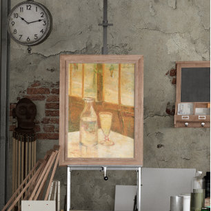 Stilleven met Absinthe van Vincent van Gogh Poster