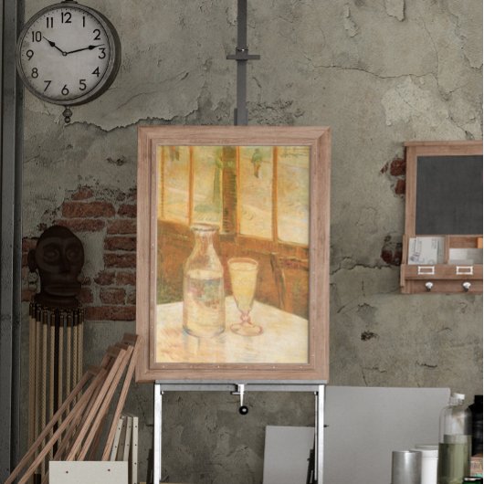 Stilleven met Absinthe van Vincent van Gogh Poster
