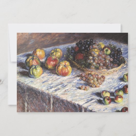 Stilleven met appels en druiven van Claude Monet (Voorkant)