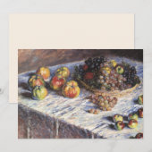 Stilleven met appels en druiven van Claude Monet (Voorkant / Achterkant)