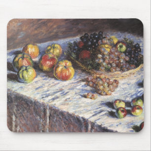 Stilleven met appels en druiven van Claude Monet Muismat