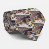 Stilleven met appels en druiven van Claude Monet Stropdas (Opgerold)