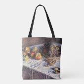 Stilleven met appels en druiven van Claude Monet Tote Bag (Achterkant)