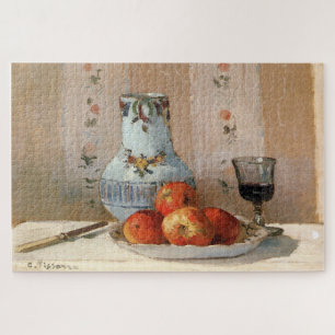 Stilleven met appels en kan door Pissarro Legpuzzel