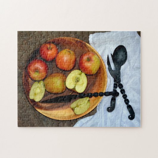 Stilleven met appels legpuzzel (Horizontaal)