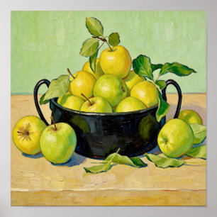 Stilleven met appels naar Van Gogh Poster