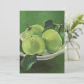 Stilleven met appels van Mikulas Galanda Kaart (Staand voorkant)