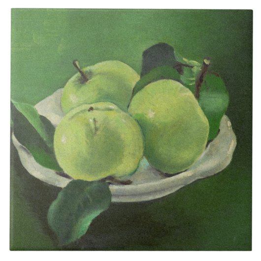 Stilleven met appels van Mikulas Galanda Tegeltje (Voorkant)