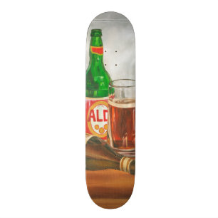 Stilleven met bier van Jennifer Goldberger Skateboard