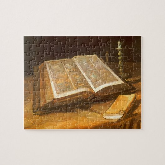 Stilleven met Bijbel van Vincent van Gogh Legpuzzel (Horizontaal)