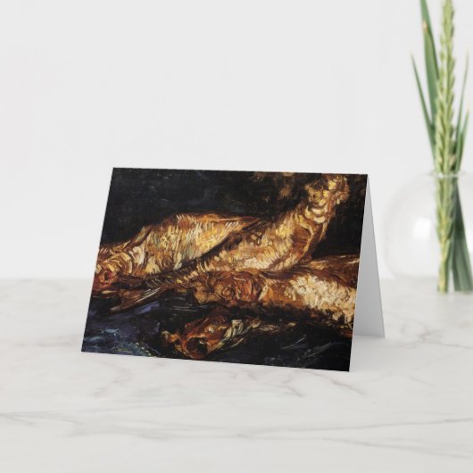 Stilleven met Bloaters door Vincent van Gogh Kaart (Voorkant)