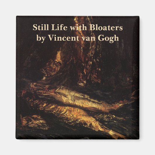 Stilleven met Bloaters door Vincent van Gogh Magneet (Voorkant)