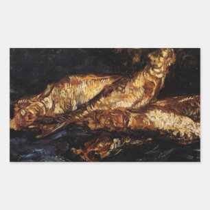 Stilleven met Bloaters door Vincent van Gogh Rechthoekige Sticker