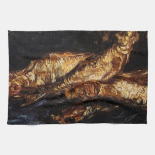 Stilleven met Bloaters door Vincent van Gogh Theedoek