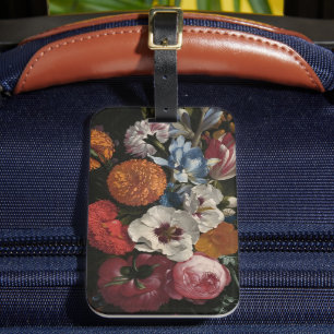 Stilleven met bloemboeket Johan Johnsen Bagagelabel