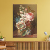 Stilleven met bloemen – Cornelis van Spaendonck Canvas Afdruk (Insitu (Woonkamer))