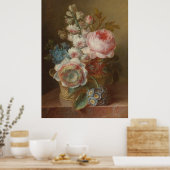 Stilleven met bloemen – Cornelis van Spaendonck Poster (Keuken)