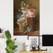 Stilleven met bloemen – Cornelis van Spaendonck Poster (Thuiskantoor)