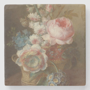 Stilleven met bloemen – Cornelis van Spaendonck Stenen Onderzetter