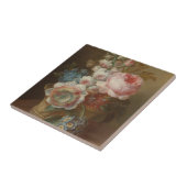 Stilleven met bloemen – Cornelis van Spaendonck Tegeltje (Zijkant)