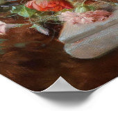 Stilleven met bloemen door Hans Zatzka - poster (Hoek)