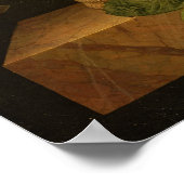 Stilleven met bloemen en fruit, 1827 poster (Hoek)