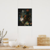 Stilleven met bloemen en fruit Jan van Huysum Poster (Keuken)