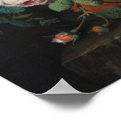 Stilleven met bloemen en fruit Jan van Huysum Poster (Hoek)