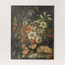 Stilleven met bloemen en fruit Ottmar Elliger Legpuzzel